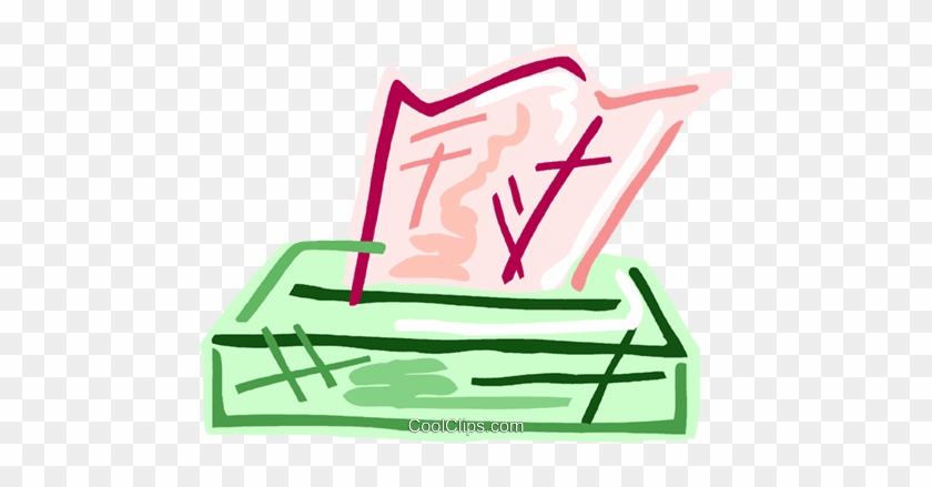 Facial Tissue Royalty Free Vector Clip Art Illustration - Facial Tissue Royalty Free Vector Clip Art Illustration #1573883