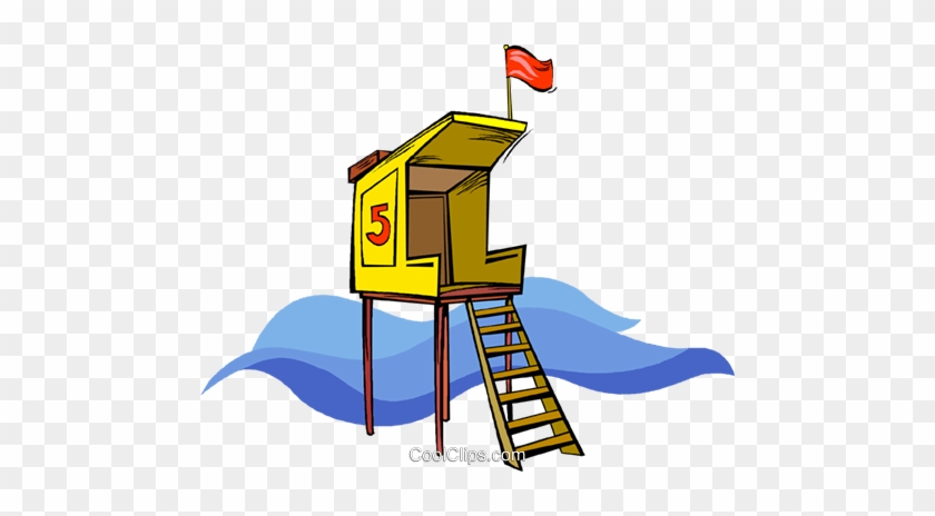 Lifeguard's Tower Royalty Free Vector Clip Art - Lifeguard's Tower Royalty Free Vector Clip Art #1573976