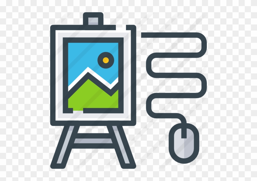 Easel Painting Free Icon - Easel Painting Free Icon #1574443