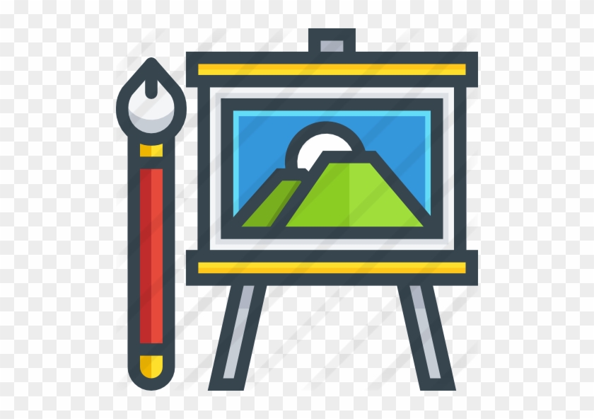 Easel Painting Free Icon - Easel Painting Free Icon #1574469