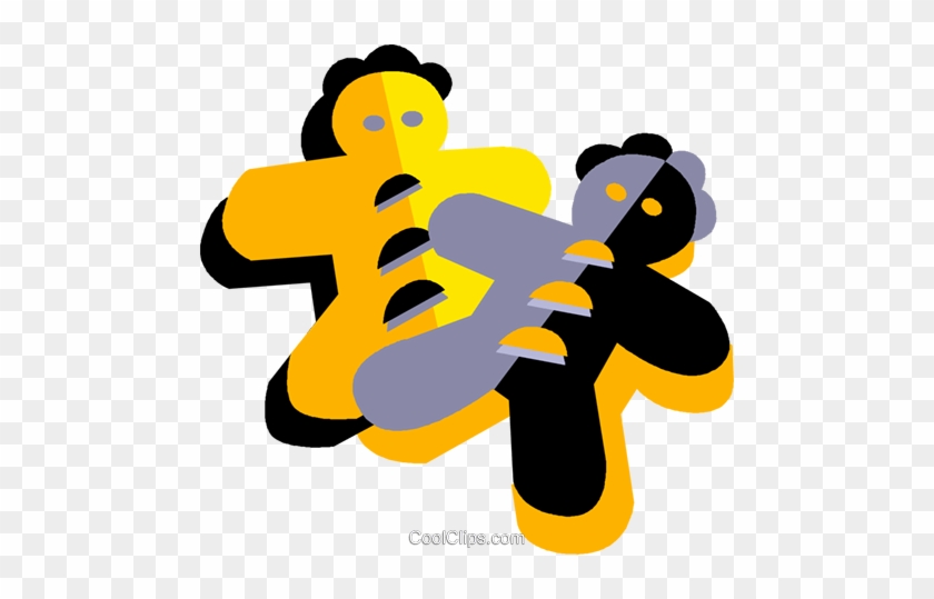 Ginger Bread Cookies Royalty Free Vector Clip Art Illustration - Ginger Bread Cookies Royalty Free Vector Clip Art Illustration #1575136