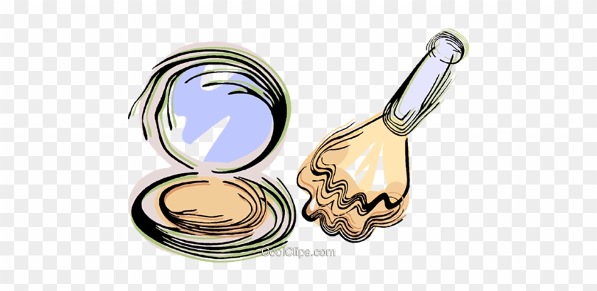 Make Up Brush And Compact Royalty Free Vector Clip - Make Up Brush And Compact Royalty Free Vector Clip #1575389