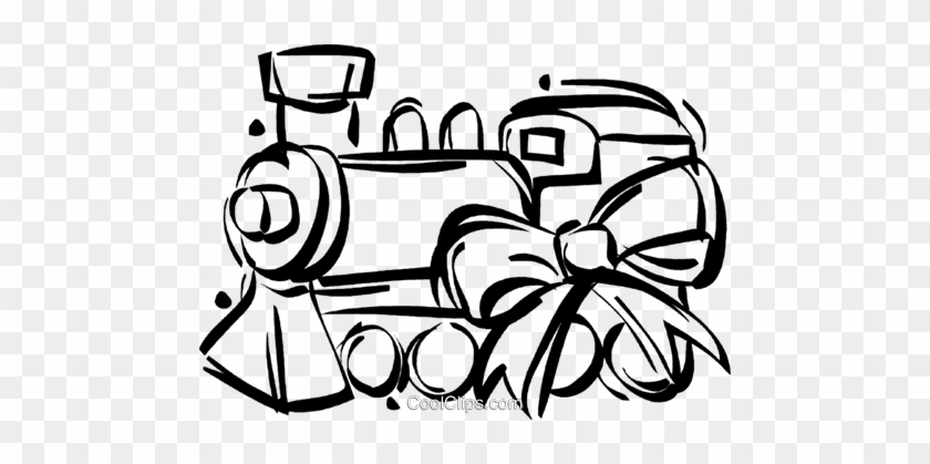 Toy Train Royalty Free Vector Clip Art Illustration - Toy Train Royalty Free Vector Clip Art Illustration #1575467