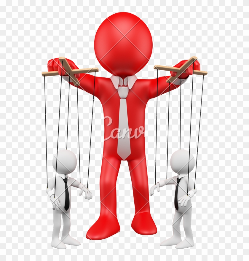 3d Businessman Handling Their Employees Like Marionettes - 3d Businessman Handling Their Employees Like Marionettes #1575547
