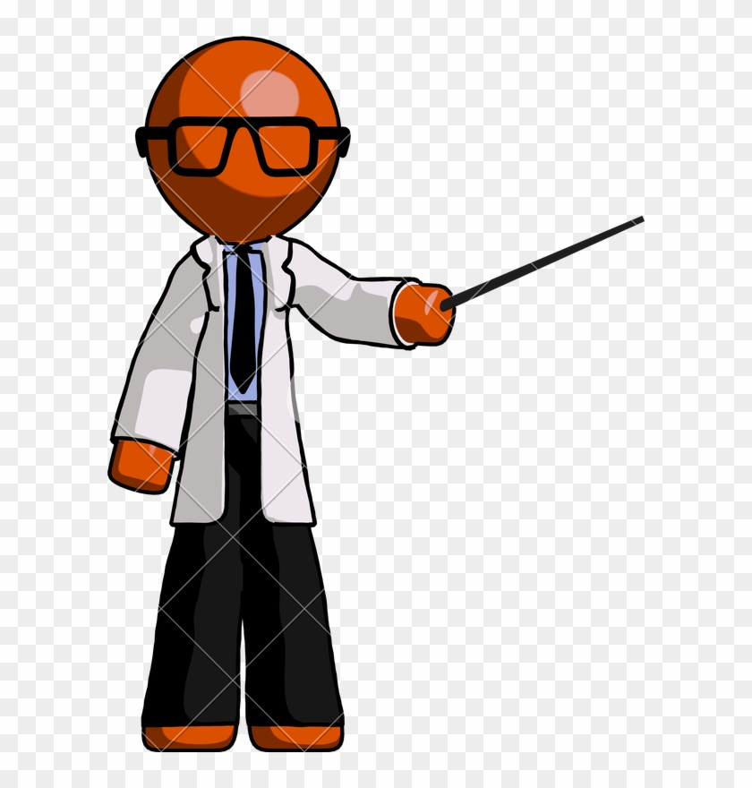 Orange Doctor Scientist Man - Orange Doctor Scientist Man #1575761