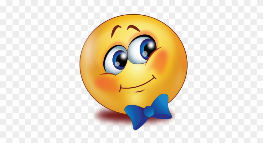 Bow Tie Smiley Emoji Sticker - Bow Tie Smiley Emoji Sticker #1576064