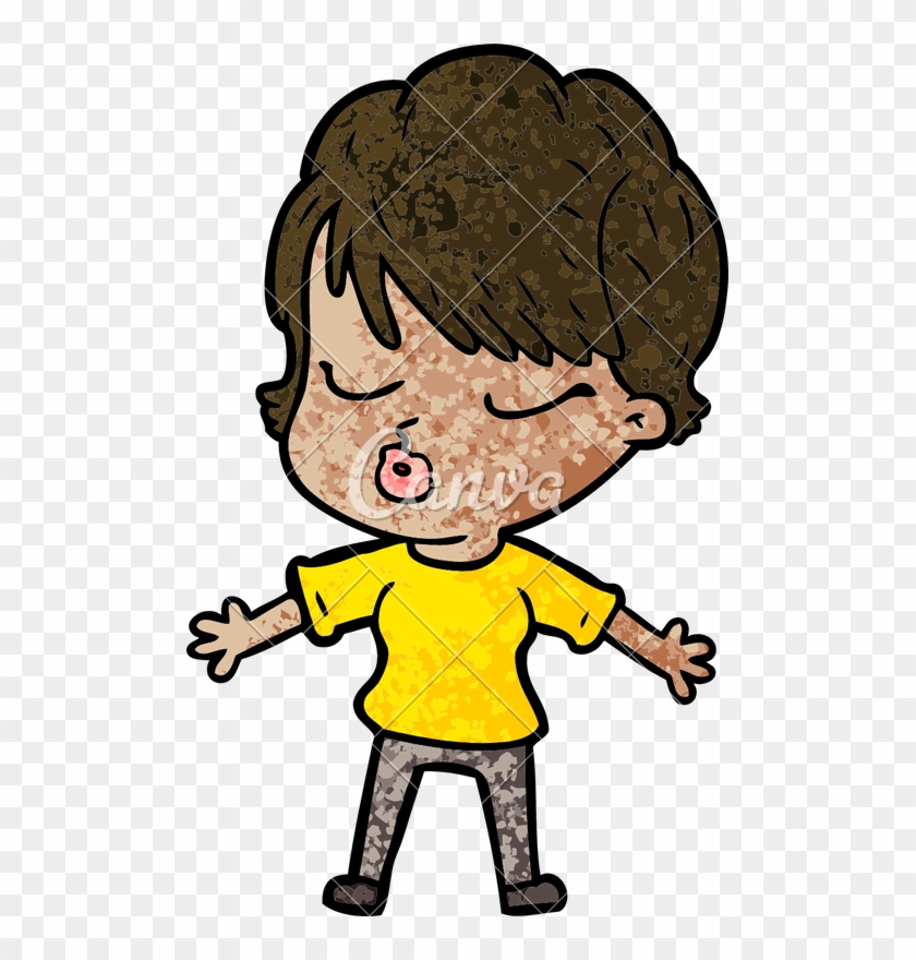 Cartoon Woman With Eyes Shut - Cartoon Woman With Eyes Shut #1576517