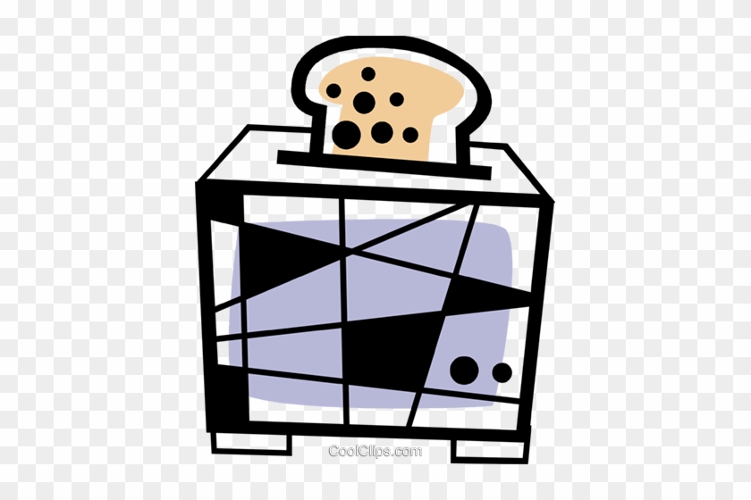 Toaster With Bread Royalty Free Vector Clip Art - Toaster With Bread Royalty Free Vector Clip Art #1576655