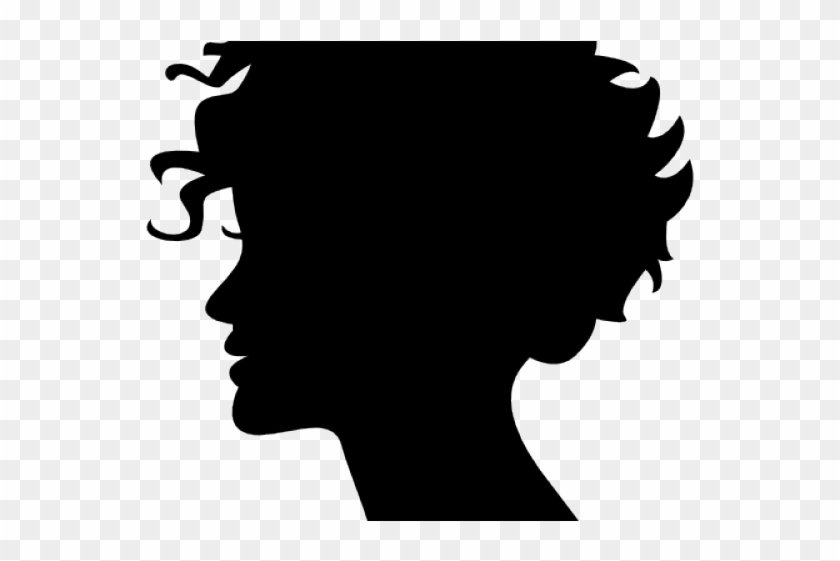 Ponytail Clipart Girl Profile Silhouette - Ponytail Clipart Girl Profile Silhouette #1576917