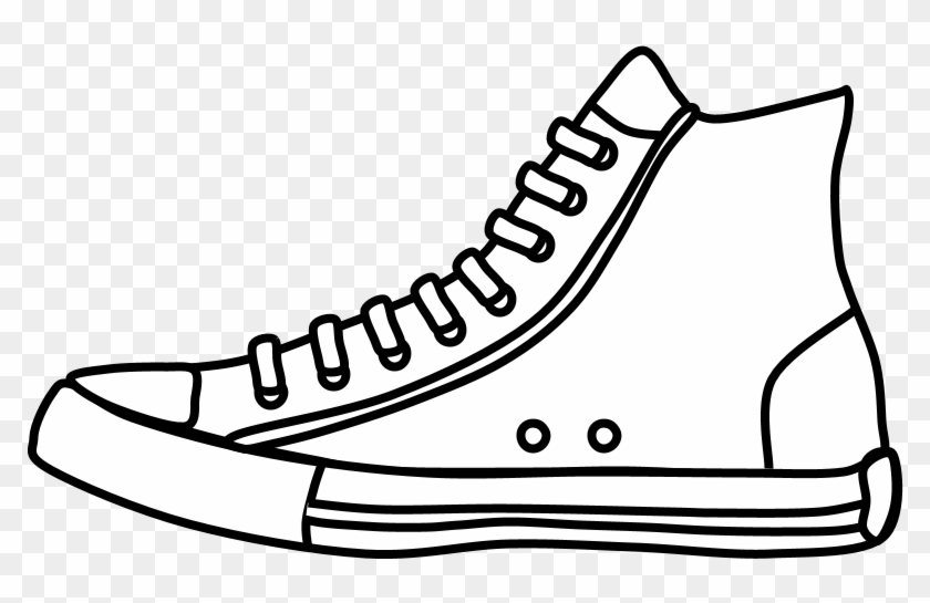 High Top Sneakers, Laces, Black And White, Png - High Top Sneakers, Laces, Black And White, Png #1576972