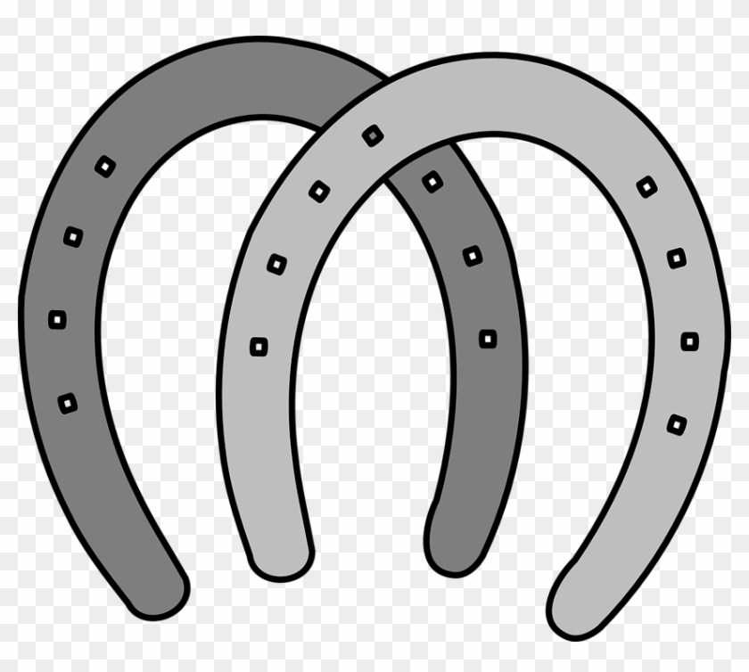 Hufeisen, Pferde, Grau, Metall - Hufeisen, Pferde, Grau, Metall #1577070