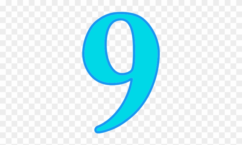 Number 9 Cyan /signs Symbol/alphabets Numbers/color - Number 9 Cyan /signs Symbol/alphabets Numbers/color #1577412