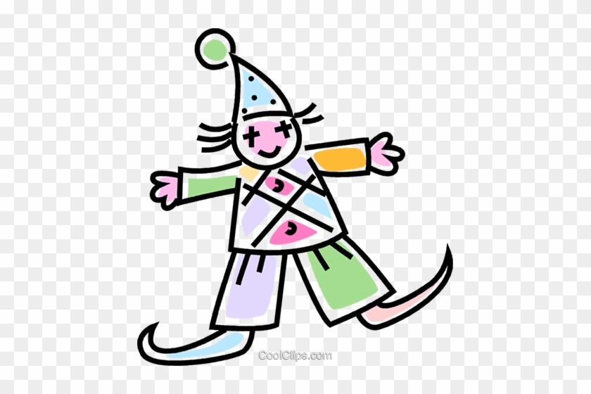 Funny Clown Royalty Free Vector Clip Art Illustration - Funny Clown Royalty Free Vector Clip Art Illustration #1577463
