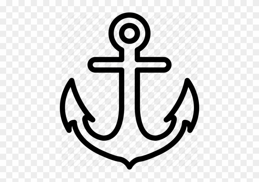 Outline By Smashicons Anchor Sea Water Icon - Outline By Smashicons Anchor Sea Water Icon #1577511