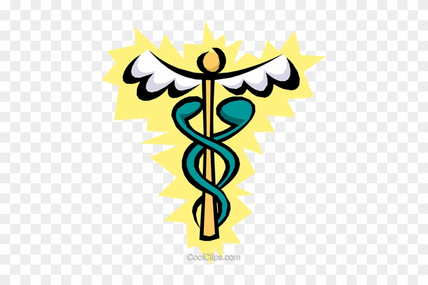 Cool Caduceus Royalty Free Vector Clip Art Illustration - Cool Caduceus Royalty Free Vector Clip Art Illustration #1577756