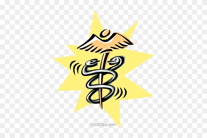 Cool Caduceus Royalty Free Vector Clip Art Illustration - Cool Caduceus Royalty Free Vector Clip Art Illustration #1577760