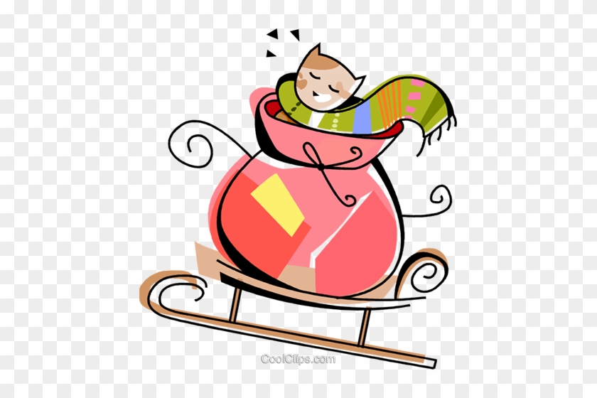 Santa's Sleigh Filled With Toys Royalty Free Vector - Santa's Sleigh Filled With Toys Royalty Free Vector #1577788