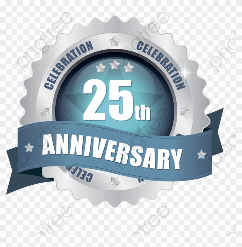 25th Anniversary Silver Badge Png Clipart - 25th Anniversary Silver Badge Png Clipart #1577793