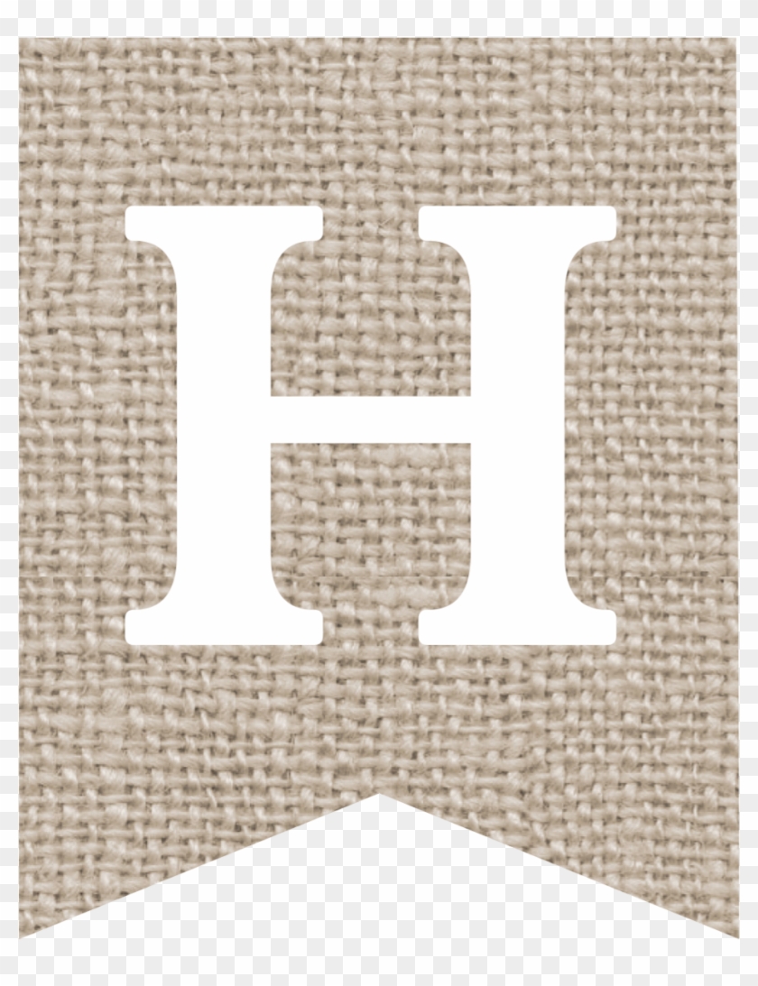 burlap banner printable alphabet h burlap banner printable alphabet h free transparent png clipart images download