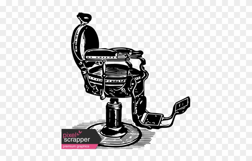 Vintage Barber Chair Illustration Template Graphic - Vintage Barber Chair Illustration Template Graphic #1578025