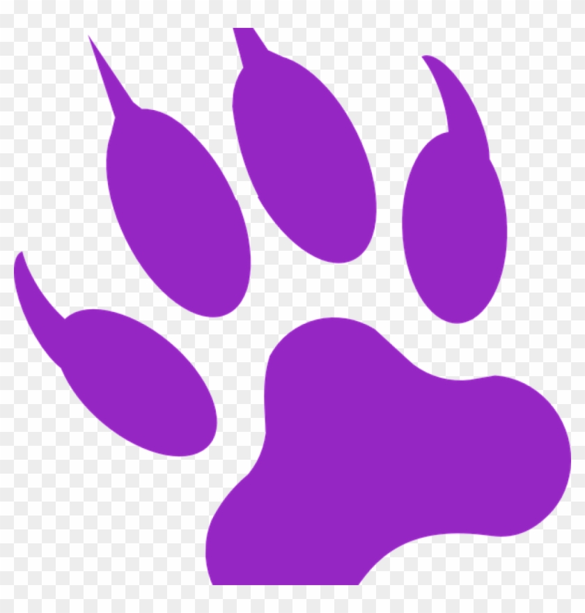 Purple Tiger Paw Print Wolf Free Vector Graphic On - Purple Tiger Paw Print Wolf Free Vector Graphic On #1578063