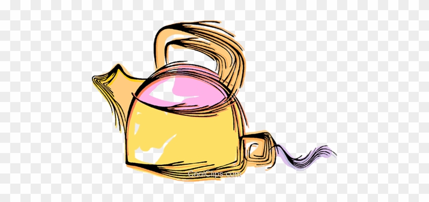 Boiling Kettle Royalty Free Vector Clip Art Illustration - Boiling Kettle Royalty Free Vector Clip Art Illustration #1578147