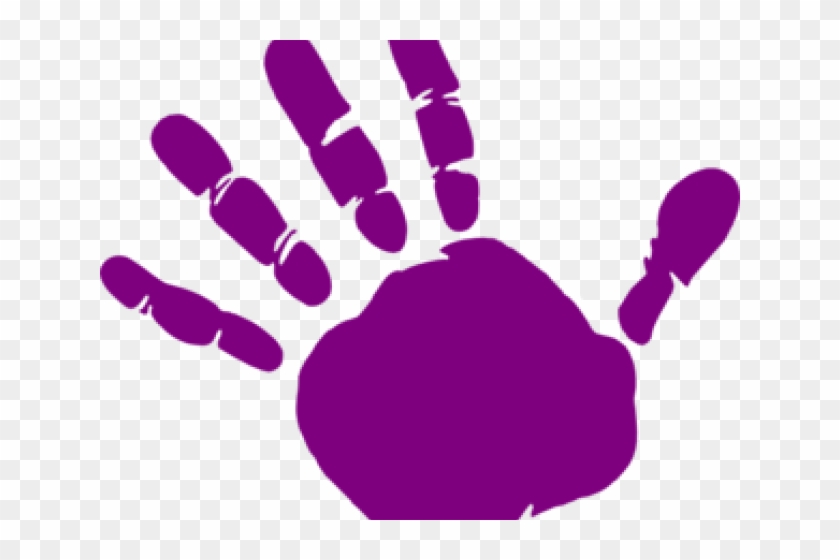 Handprint Clipart Purple - Handprint Clipart Purple #1578207