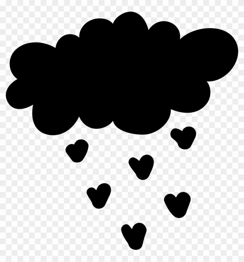 Cloud Raining Heart Shapes Comments - Cloud Raining Heart Shapes Comments #1578238