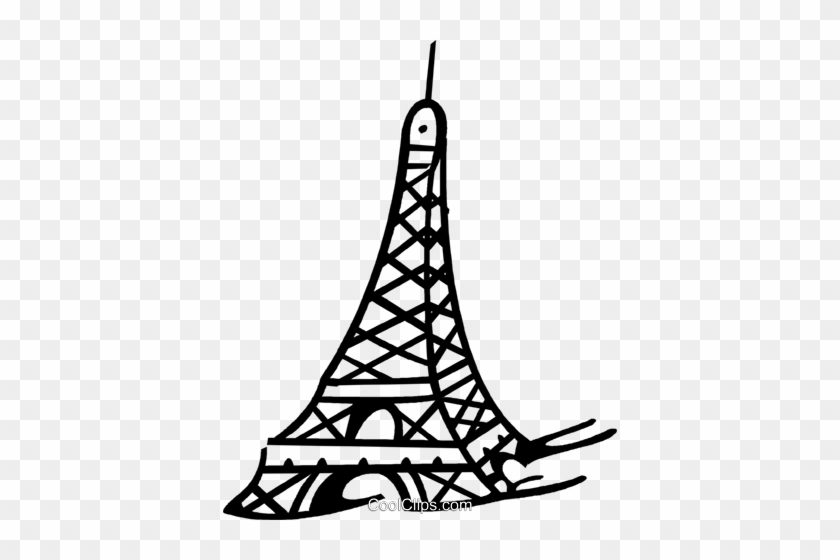 Eiffel Tower Royalty Free Vector Clip Art Illustration - Eiffel Tower Royalty Free Vector Clip Art Illustration #1578350