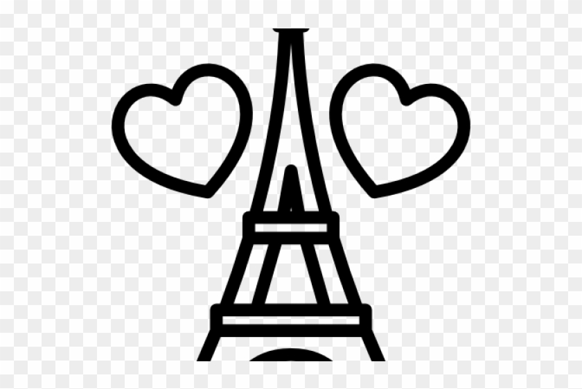 Eiffel Tower Clipart Valentine - Eiffel Tower Clipart Valentine #1578367