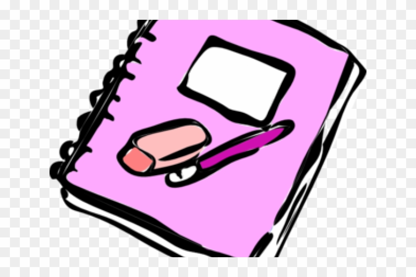 Notebook Clipart Pink Notebook - Notebook Clipart Pink Notebook #1578472