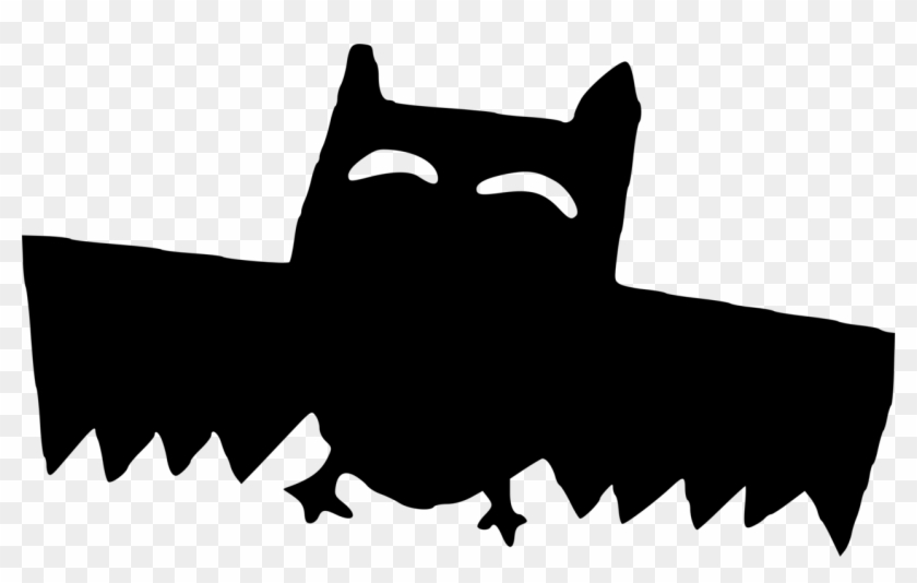 Tree Bat Cat Drawing Silhouette - Tree Bat Cat Drawing Silhouette #1579009