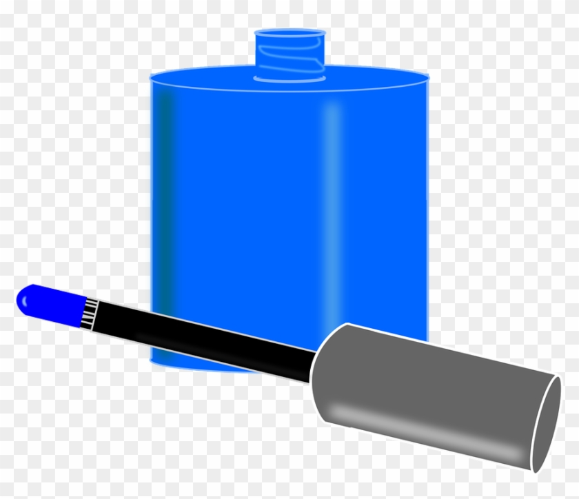 Nail Polish Blue Painted - Nail Polish Blue Painted #1579076