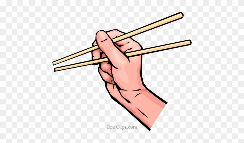 Hands With Chopsticks Royalty Free Vector Clip Art - Hands With Chopsticks Royalty Free Vector Clip Art #1579092