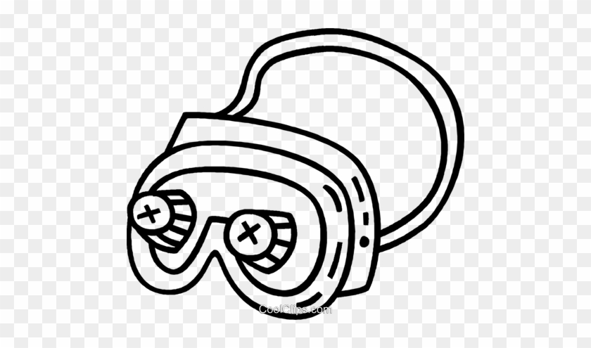 Safety Goggles Royalty Free Vector Clip Art Illustration - Safety Goggles Royalty Free Vector Clip Art Illustration #1579105