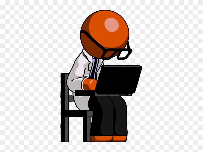 Doctor Scientist Man Using Laptop Computer - Doctor Scientist Man Using Laptop Computer #1579185