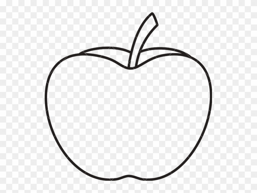 Apple Outline - Apple Outline #1579238
