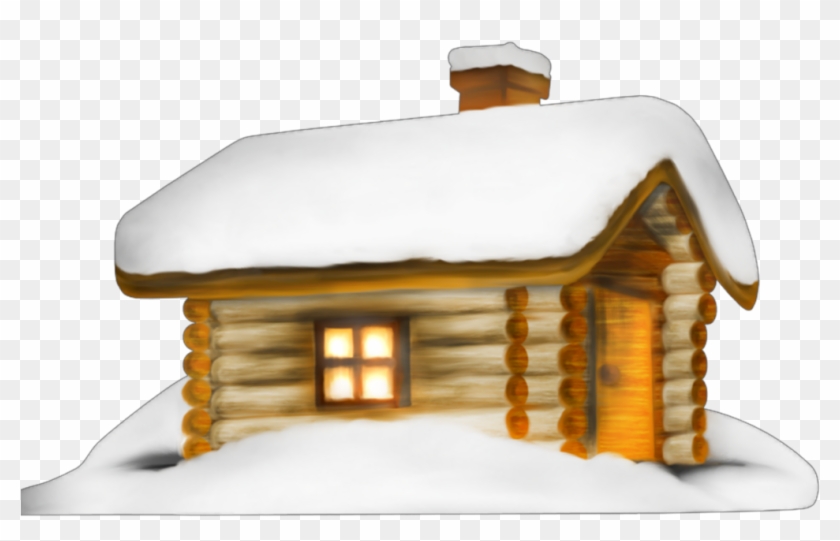 Ftestickers Clipart House Cabin Winter Snow - Ftestickers Clipart House Cabin Winter Snow #1579364