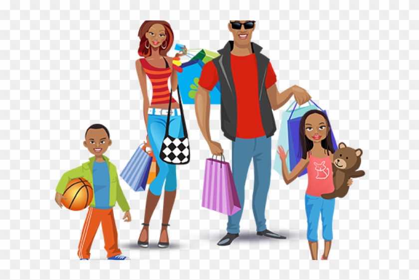 Family Clipart Shopping - Family Clipart Shopping #1579476