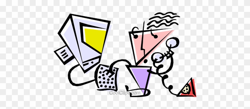 Cool Computer Person Royalty Free Vector Clip Art Illustration - Cool Computer Person Royalty Free Vector Clip Art Illustration #1579759