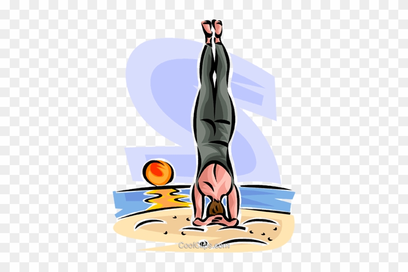 Woman Doing Yoga Royalty Free Vector Clip Art Illustration - Woman Doing Yoga Royalty Free Vector Clip Art Illustration #1579822