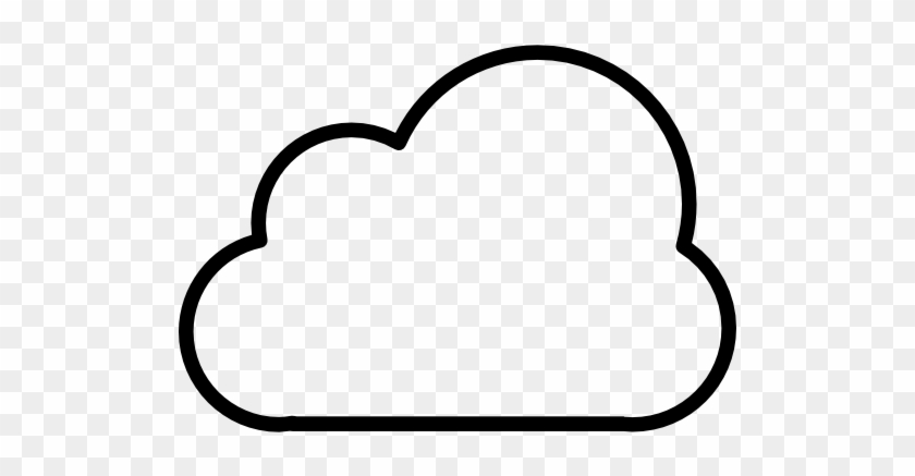 Cloud Outlined Shape Free Icon - Cloud Outlined Shape Free Icon #1580129