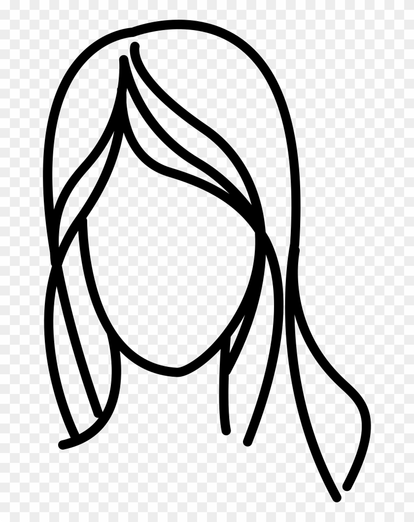 Female With Long Wavy Hair Outline Svg Png Icon Free - Female With Long Wavy Hair Outline Svg Png Icon Free #1580382