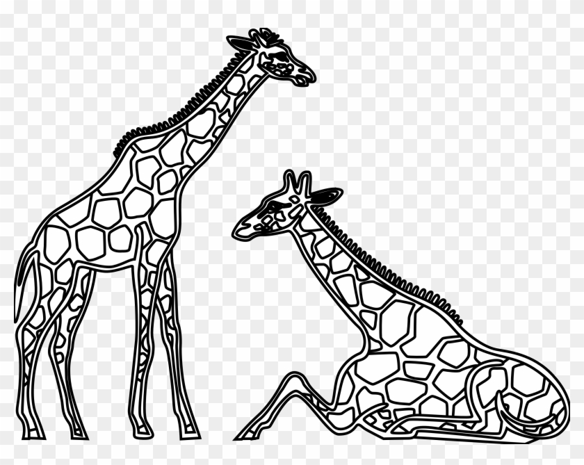 Giraffe Clip Art Black And White - Giraffe Clip Art Black And White #1580422
