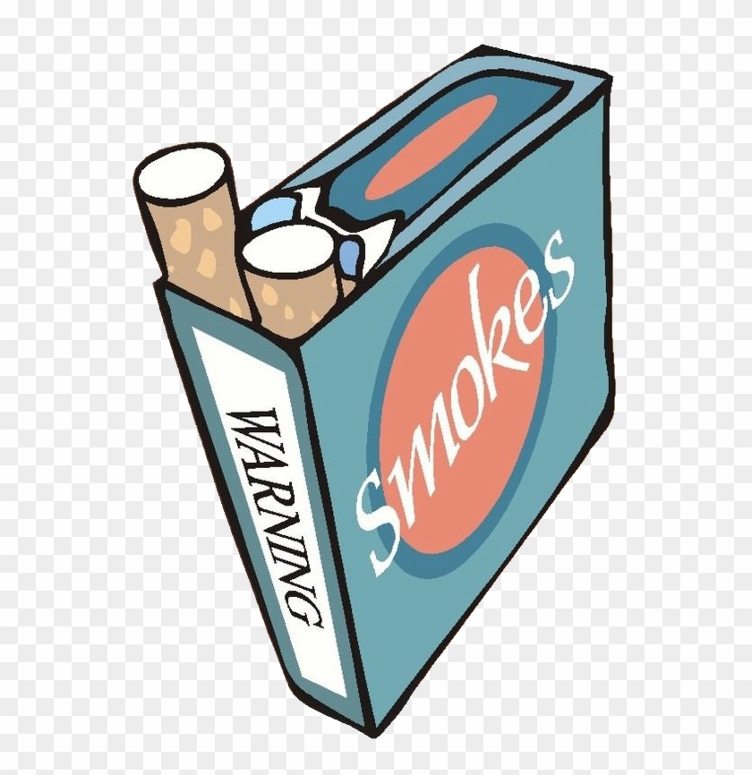 El Tabaco De Fumar Un Paquete De Cigarrillos Clip Art - Cigarette Pack Cartoon #244303