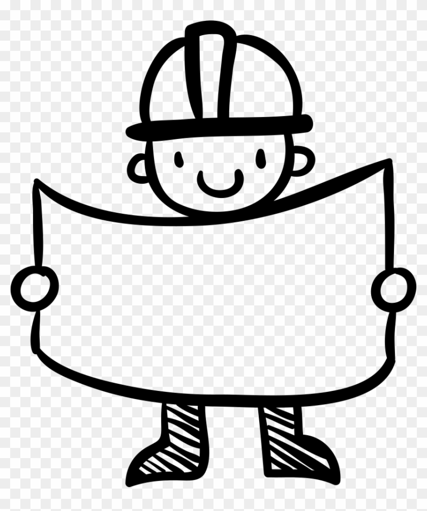 Png File - Hand Drawn Worker #244337