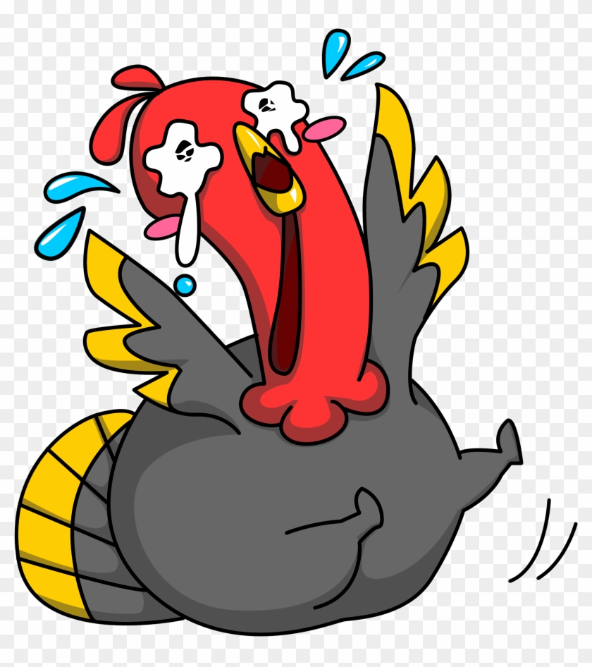 Turkey Rooster Thanksgiving Clip Art - Turkey Cry #244455