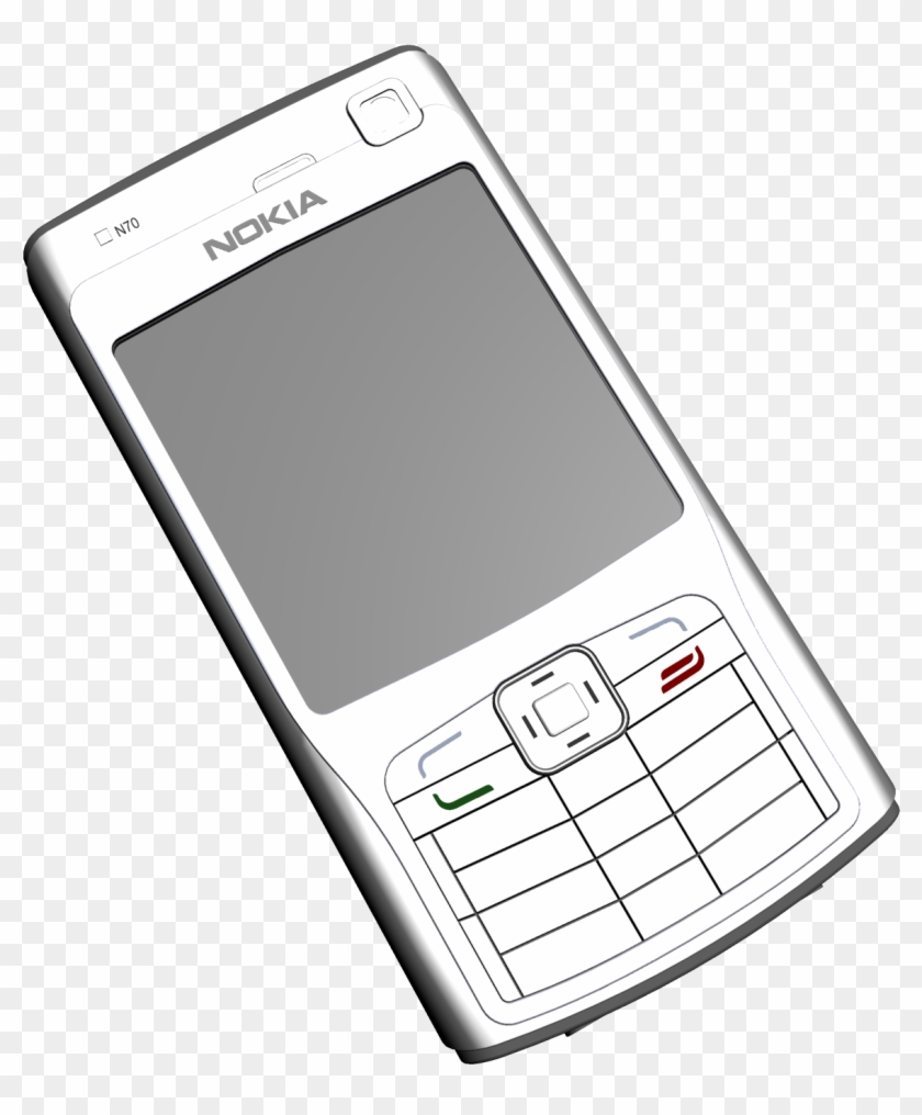 Nokia N70 Phone Png Clipart - Clip Art #244475