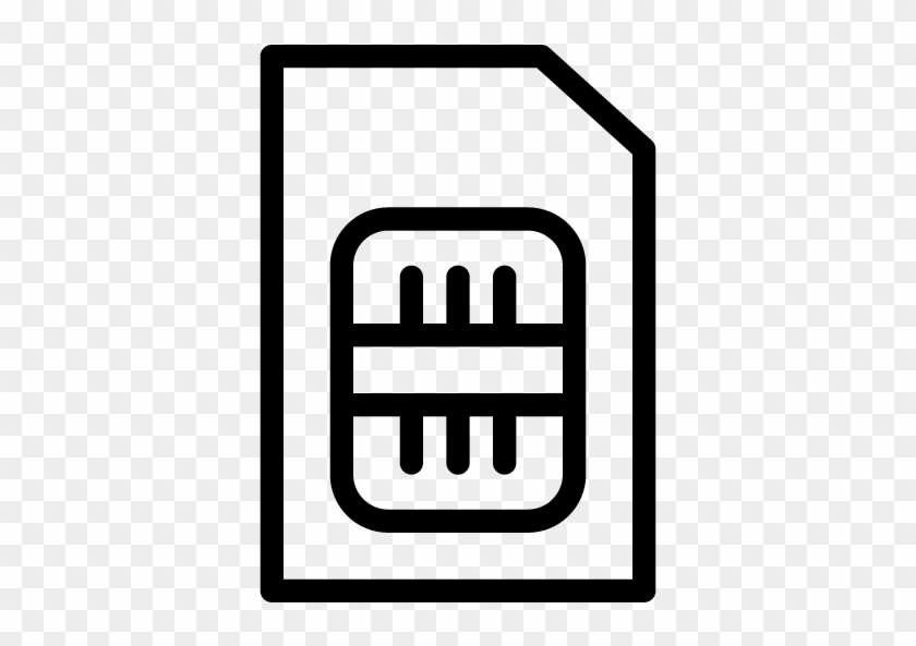 Phone Simcard Icon - Sim Card Shape #244520