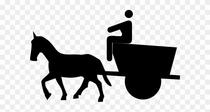 Horse And Carriage Clipart - Cartoon Horse Drawn Carriage #244612